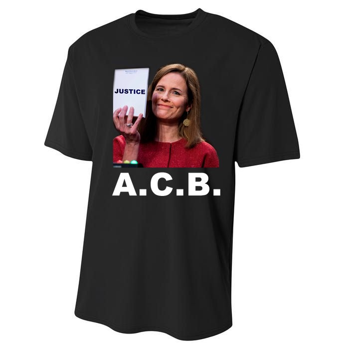 A.C.B. Justice Notepad Amy Barrett Performance Sprint T-Shirt