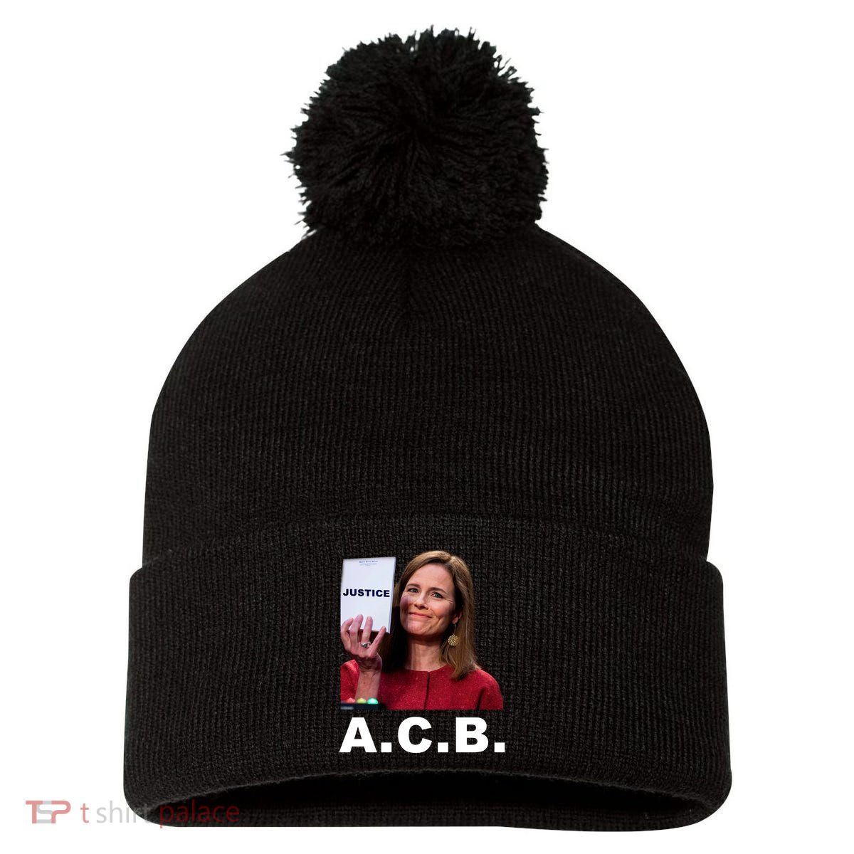 A.C.B. Justice Notepad Amy Barrett Pom Pom 12in Knit Beanie