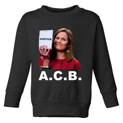 A.C.B. Justice Notepad Amy Barrett Toddler Sweatshirt