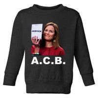 A.C.B. Justice Notepad Amy Barrett Toddler Sweatshirt