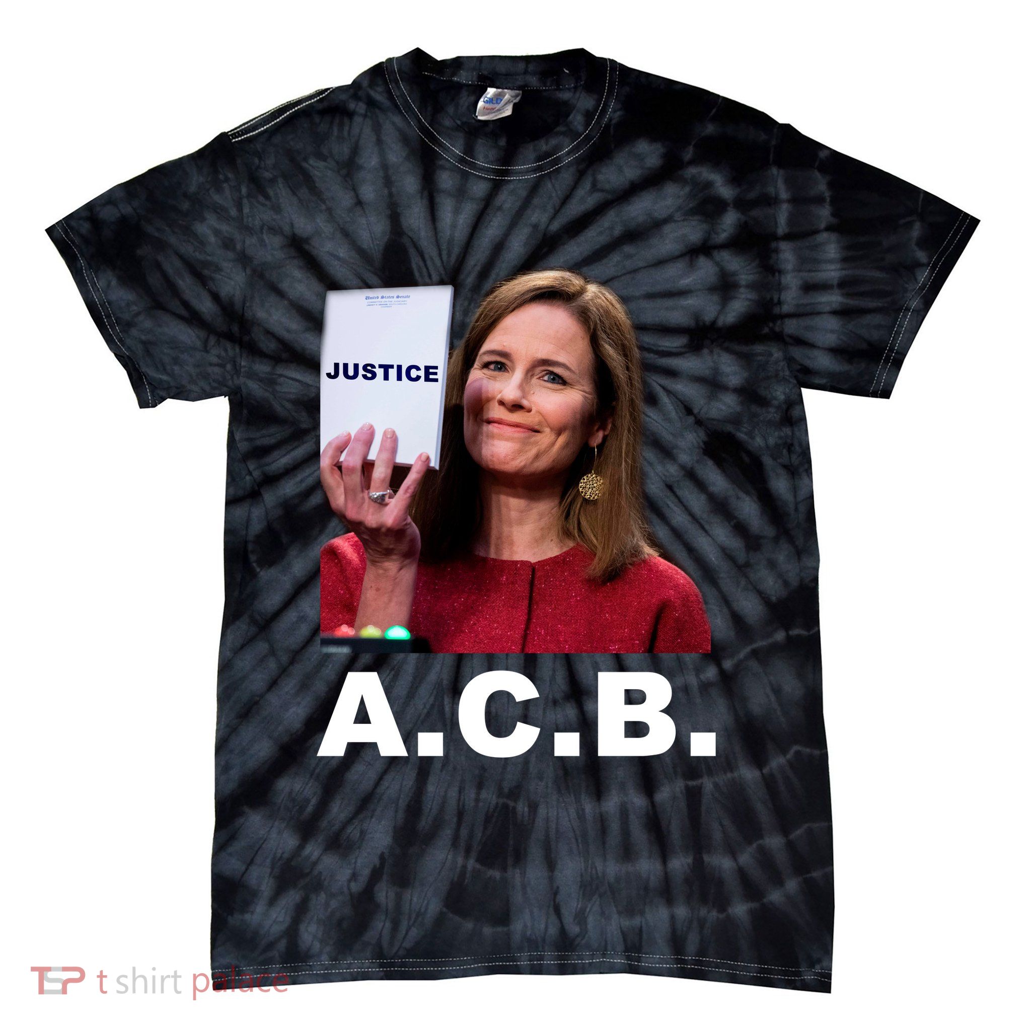 A.C.B. Justice Notepad Amy Barrett Tie-Dye T-Shirt