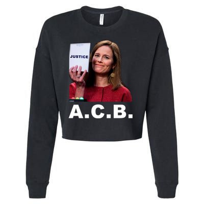 A.C.B. Justice Notepad Amy Barrett Cropped Pullover Crew