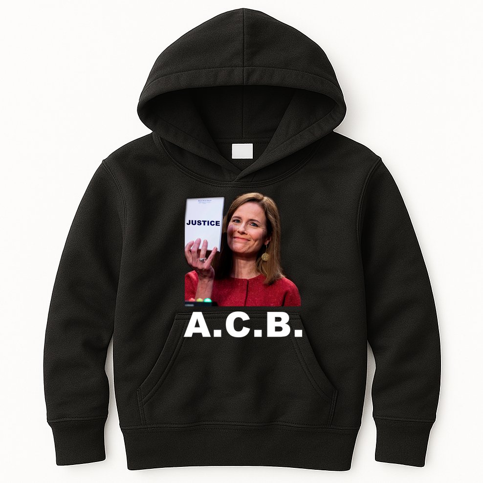 A.C.B. Justice Notepad Amy Barrett Kids Hoodie