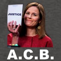 A.C.B. Justice Notepad Amy Barrett Vector Backpack