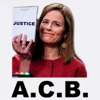 A.C.B. Justice Notepad Amy Barrett Garment-Dyed Sweatshirt