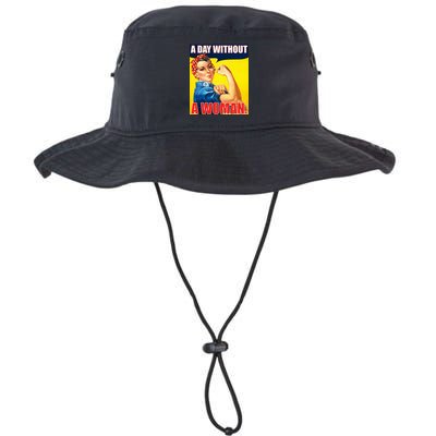 A Day Without A Woman Rosie Riveter WWII Poster Bucket Hat