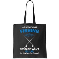 A Day Without Fishing Funny Tote Bag