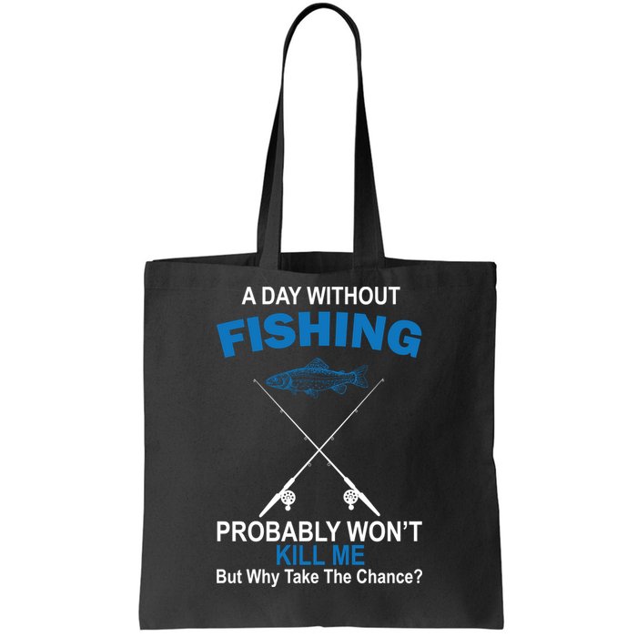 A Day Without Fishing Funny Tote Bag