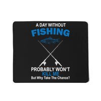 A Day Without Fishing Funny Mousepad