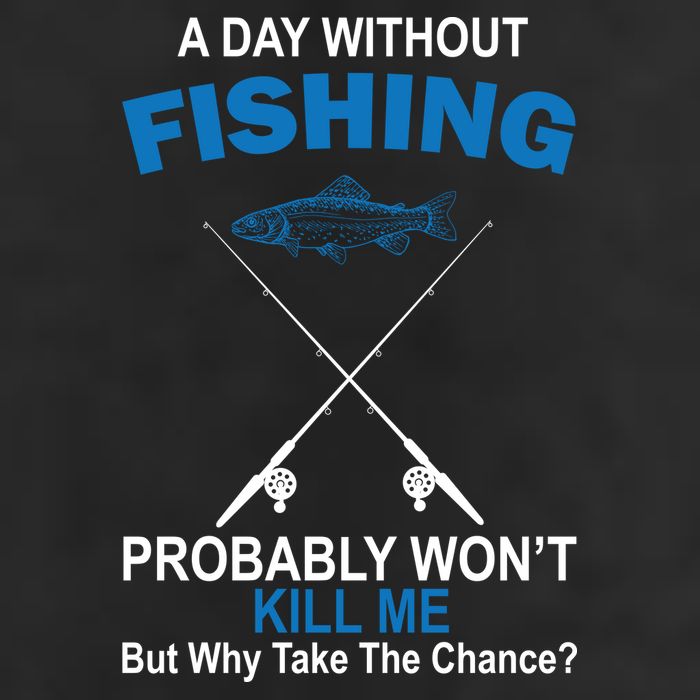 A Day Without Fishing Funny Golf Towel