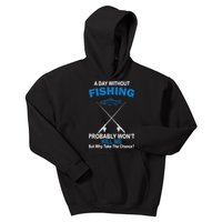 A Day Without Fishing Funny Kids Hoodie