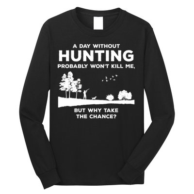 A Day Without Hunting Probably Won't Kill Me Long Sleeve Shirt