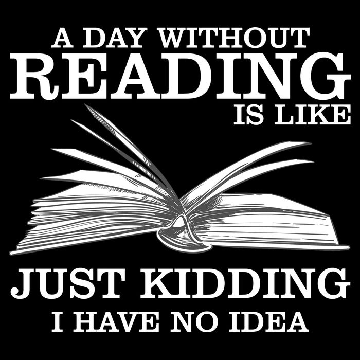 A Day Without Reading Cropped Pullover Crew