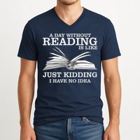 A Day Without Reading V-Neck T-Shirt