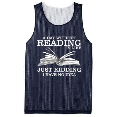 A Day Without Reading Mesh Reversible Basketball Jersey Tank