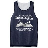 A Day Without Reading Mesh Reversible Basketball Jersey Tank