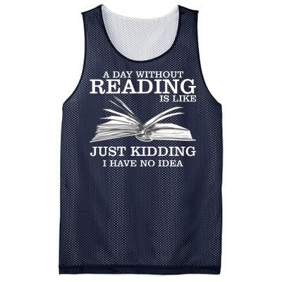 A Day Without Reading Mesh Reversible Basketball Jersey Tank