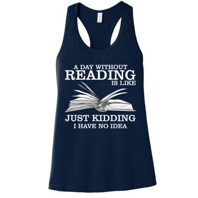 A Day Without Reading Womens Tank Top
