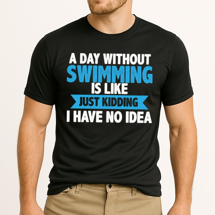 A Day Without Swimming  Cooling Performance Crew T-Shirt