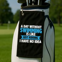 A Day Without Swimming  Golf Towel