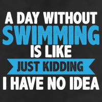 A Day Without Swimming  Golf Towel