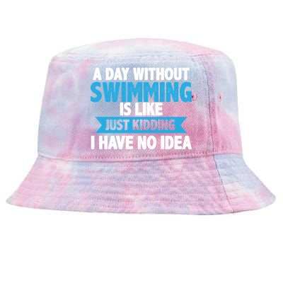 A Day Without Swimming  Tie-Dyed Bucket Hat