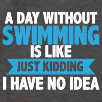A Day Without Swimming  Vector Backpack