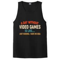 A Day Without Video Games Is Like Just Kidding I Have No Idea PosiCharge Competitor Tank
