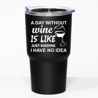 A Day Without Wine Is like Just Kidding I Have No idea Tumbler