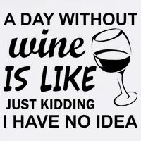 A Day Without Wine Is like Just Kidding I Have No idea Garment-Dyed Sweatshirt