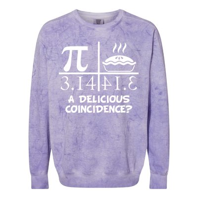 A Delicious Coincidence? Pi Day 3.14 Math Geek Colorblast Crewneck Sweatshirt