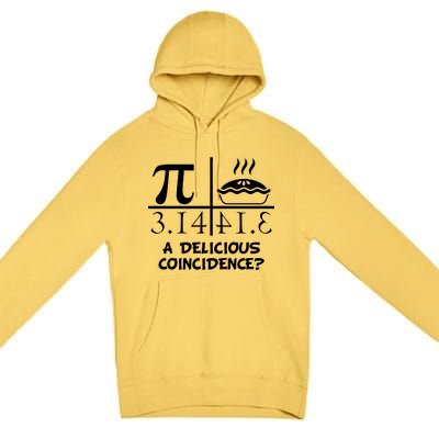 A Delicious Coincidence? Pi Day 3.14 Math Geek Premium Pullover Hoodie