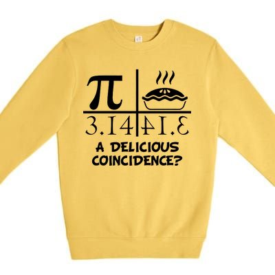 A Delicious Coincidence? Pi Day 3.14 Math Geek Premium Crewneck Sweatshirt