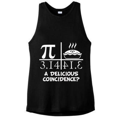 A Delicious Coincidence? Pi Day 3.14 Math Geek Ladies PosiCharge Tri-Blend Wicking Tank