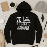 A Delicious Coincidence? Pi Day 3.14 Math Geek Hoodie