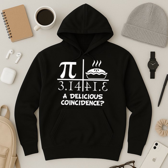 A Delicious Coincidence? Pi Day 3.14 Math Geek Hoodie