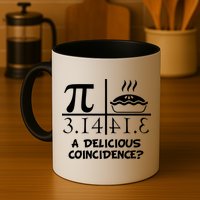 A Delicious Coincidence? Pi Day 3.14 Math Geek Mug