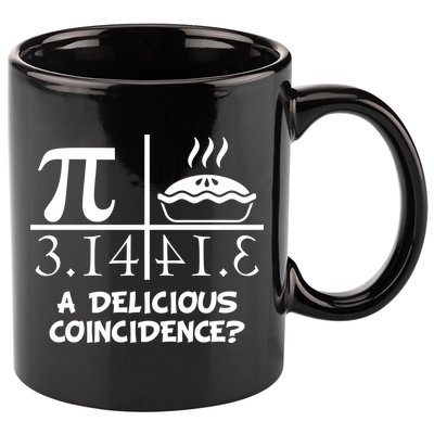 A Delicious Coincidence? Pi Day 3.14 Math Geek 11oz C Handle Ceramic Mug