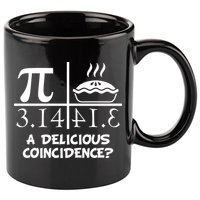 A Delicious Coincidence? Pi Day 3.14 Math Geek 11oz C Handle Ceramic Mug