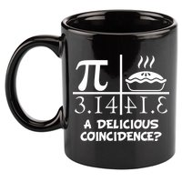 A Delicious Coincidence? Pi Day 3.14 Math Geek 11oz C Handle Ceramic Mug
