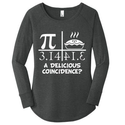 A Delicious Coincidence? Pi Day 3.14 Math Geek Women's Perfect Tri Tunic Long Sleeve Shirt