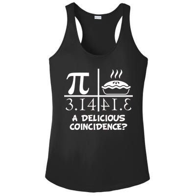 A Delicious Coincidence? Pi Day 3.14 Math Geek Ladies PosiCharge Competitor Racerback Tank