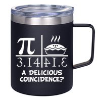 A Delicious Coincidence? Pi Day 3.14 Math Geek 12oz Stainless Steel Coffee Mug