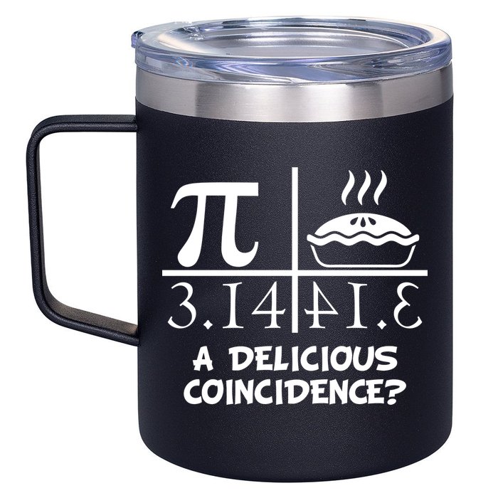 A Delicious Coincidence? Pi Day 3.14 Math Geek 12oz Stainless Steel Coffee Mug