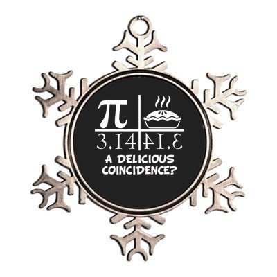 A Delicious Coincidence? Pi Day 3.14 Math Geek Metallic Star Ornament