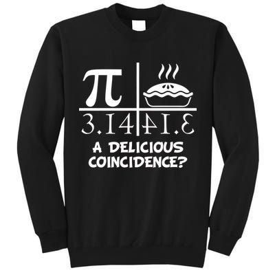 A Delicious Coincidence? Pi Day 3.14 Math Geek Tall Sweatshirt