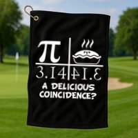 A Delicious Coincidence? Pi Day 3.14 Math Geek Golf Towel