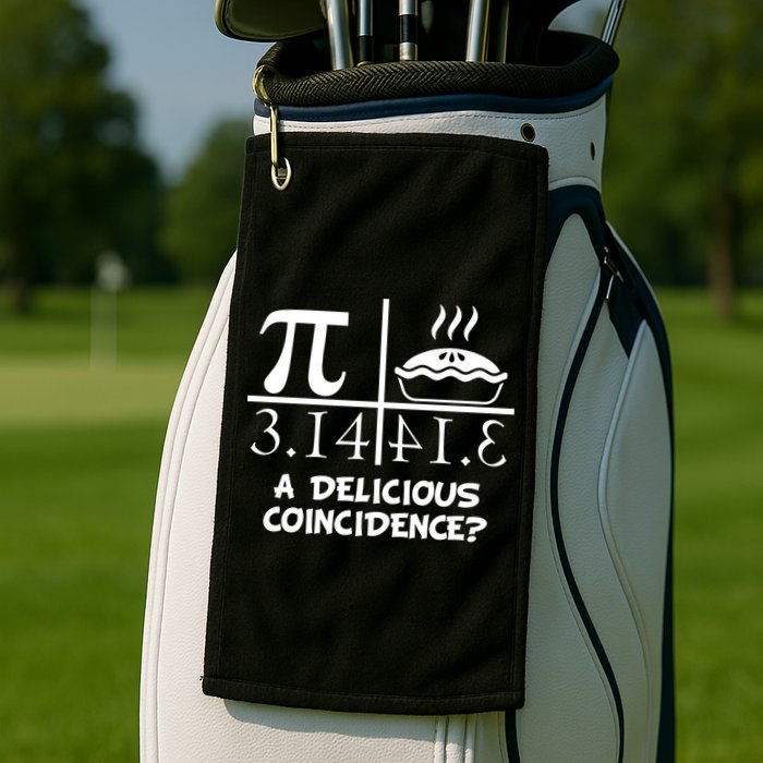 A Delicious Coincidence? Pi Day 3.14 Math Geek Golf Towel