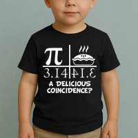 A Delicious Coincidence? Pi Day 3.14 Math Geek Toddler T-Shirt