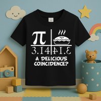A Delicious Coincidence? Pi Day 3.14 Math Geek Toddler T-Shirt